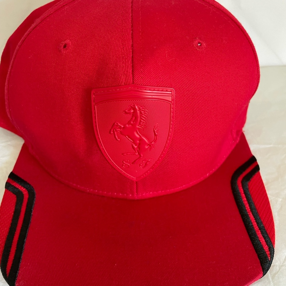 PUMA FERRARI LS mansion BB cap hat rosso corso red color